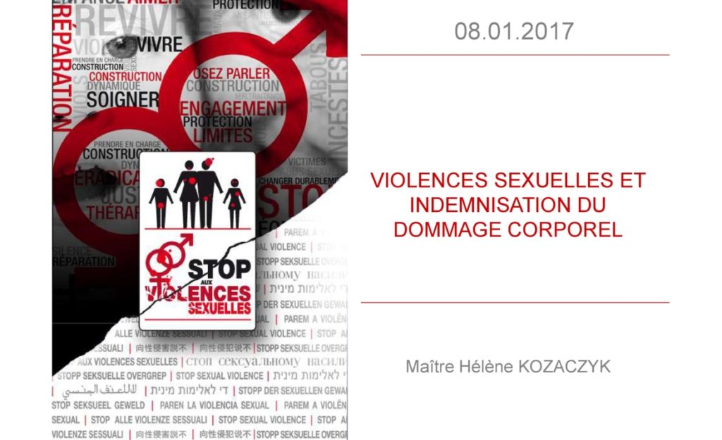 Violences sexuelles et indemnisation du dommage corporel